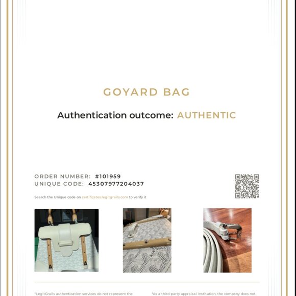 1000% Authentic Goyard Saigon PM Bag - White Grey Colorway - Picture 16 of 16